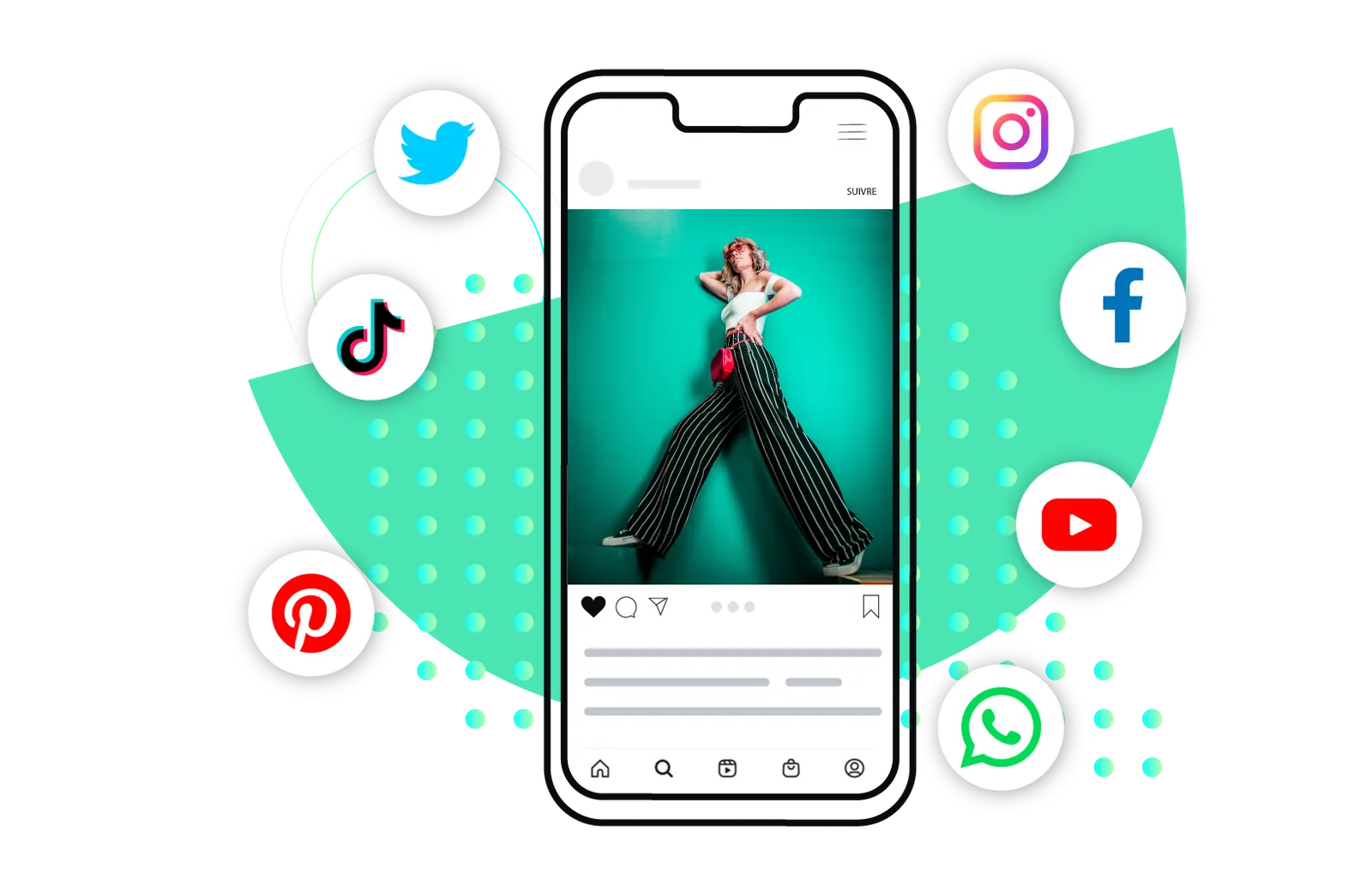 social media organique et payant, kingdomagency.fr